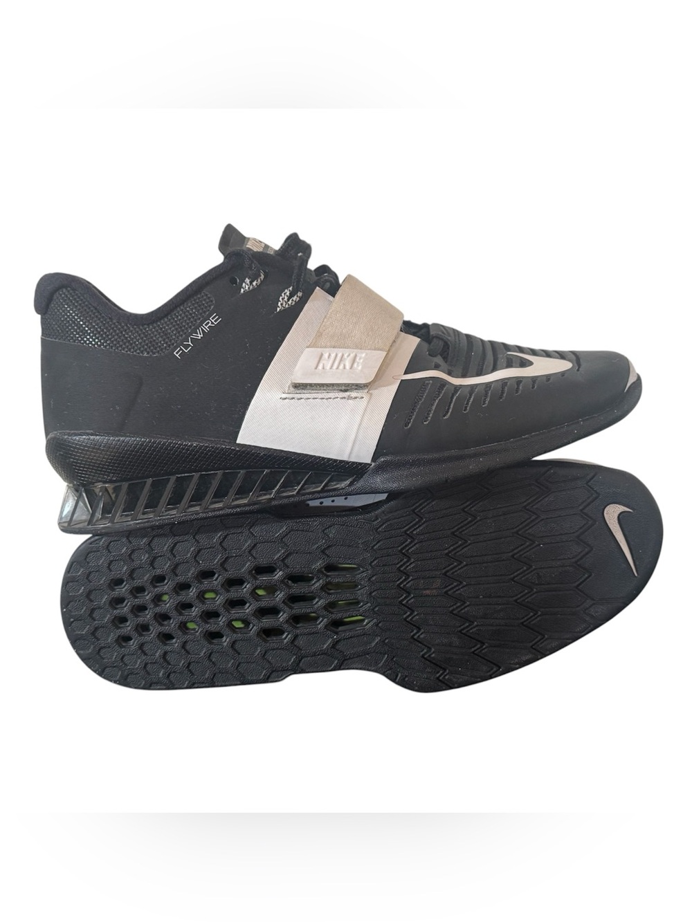Nike Romaleos 3 Black / White Weightlifting Shoes 878557-001 Women's Size 7.5